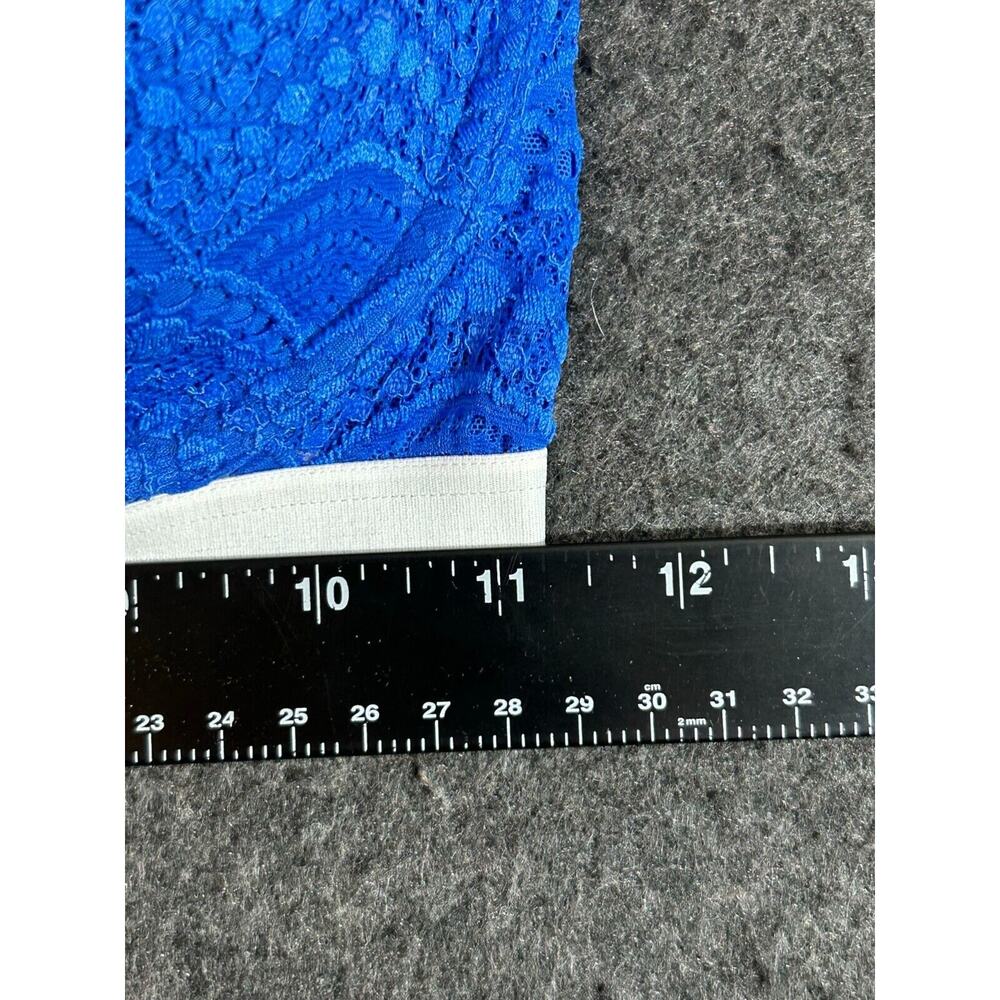 Victorias‎ Secret Bra 32DD Logo Lined Demi Lace Blue Underwire Multi Way Strap - Picture 3 of 8